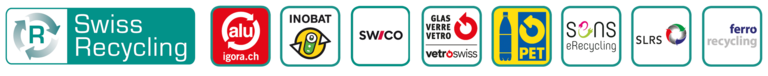 Logo Swiss Recycling und Mitglieder