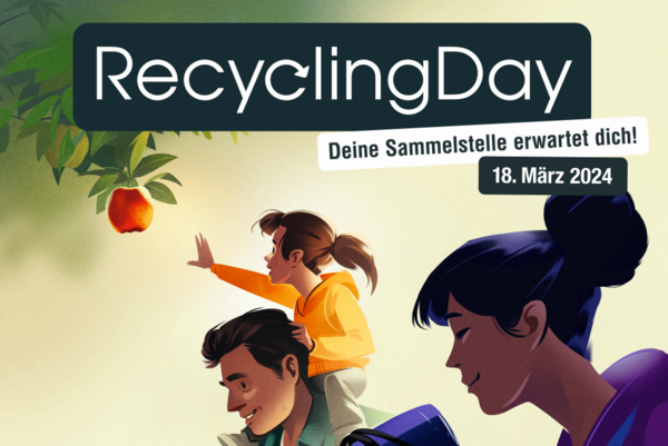 Offizielles Recycling Day-Plakat 2024.